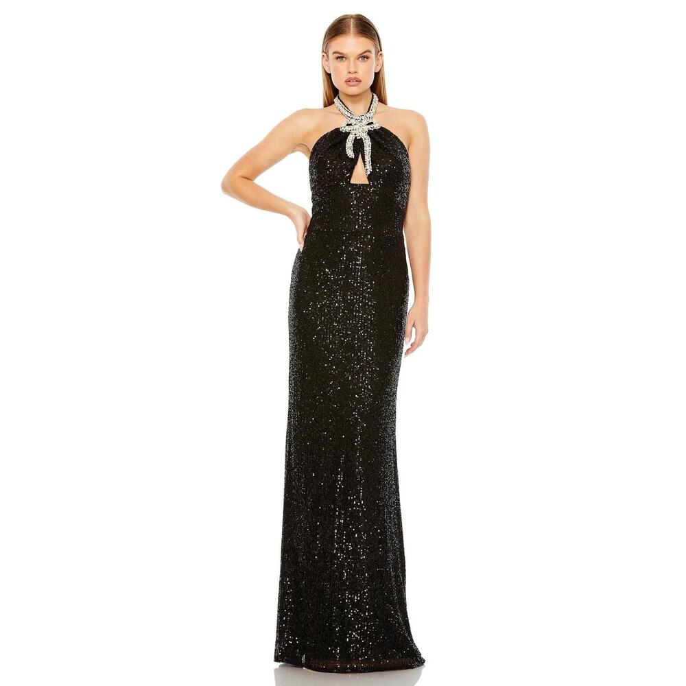 Mac Duggal Style, 27410 Prom wedding fundraisers sexy black beads crystals